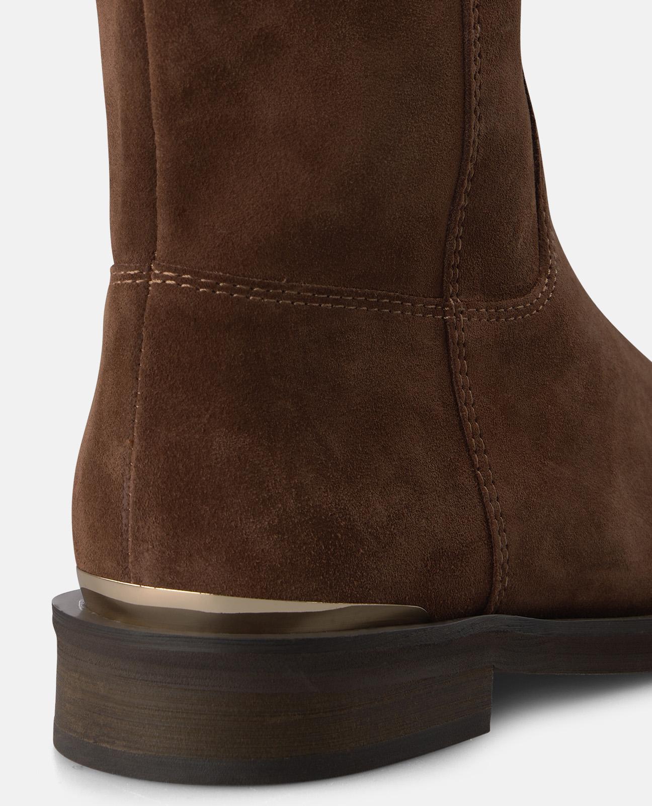 alma-en-pena-flat-suede-boots-flache-stiefel-camel image 4