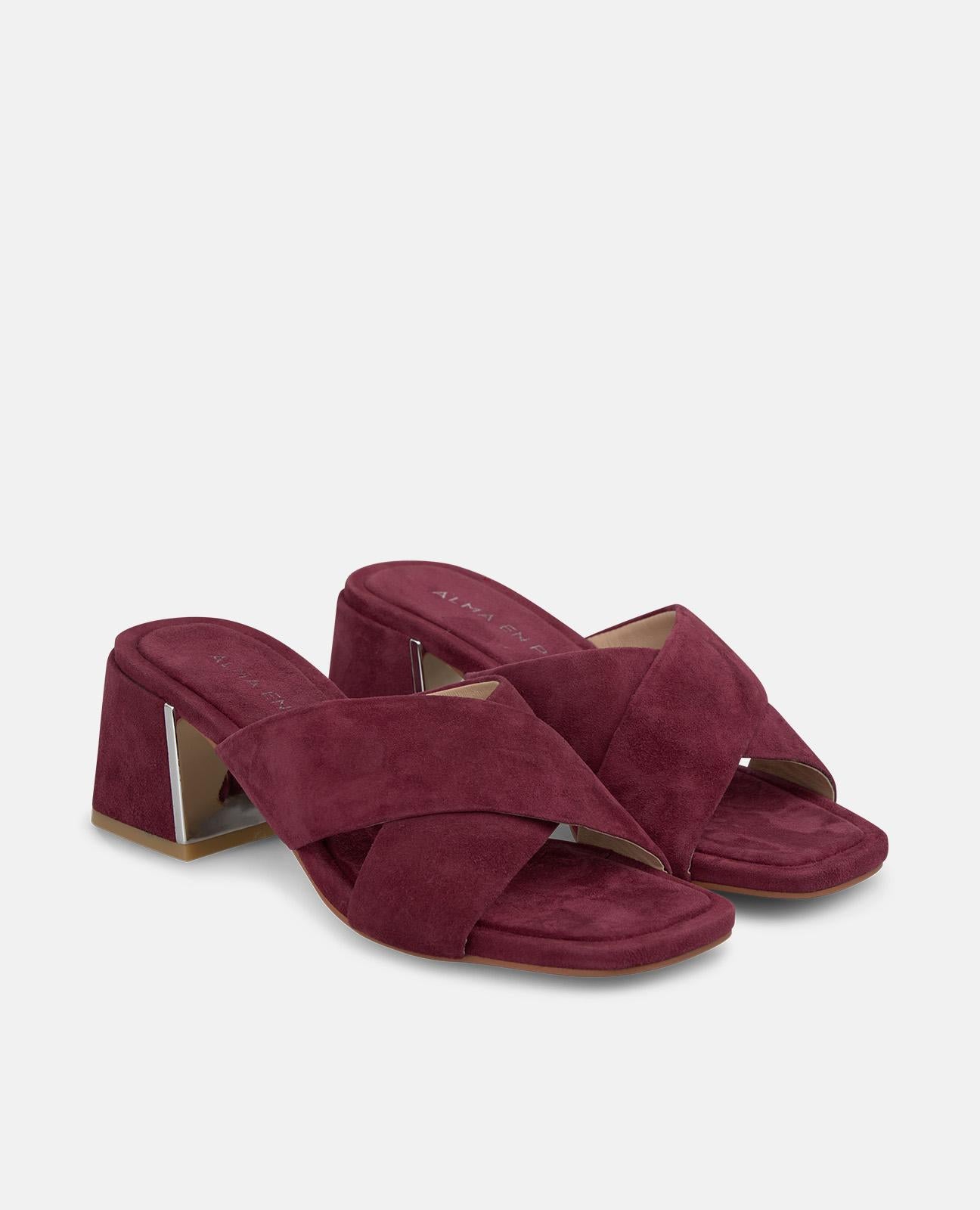 alma-en-pena-double-strap-sandal-riemchensandale-bordeaux-mit-6-cm-absatz image 2