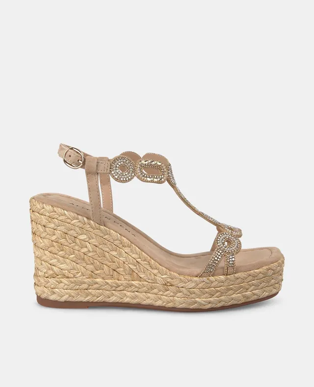 alma-en-pena-keil-sandale-arena-mit-strass-9-8-cm image 1