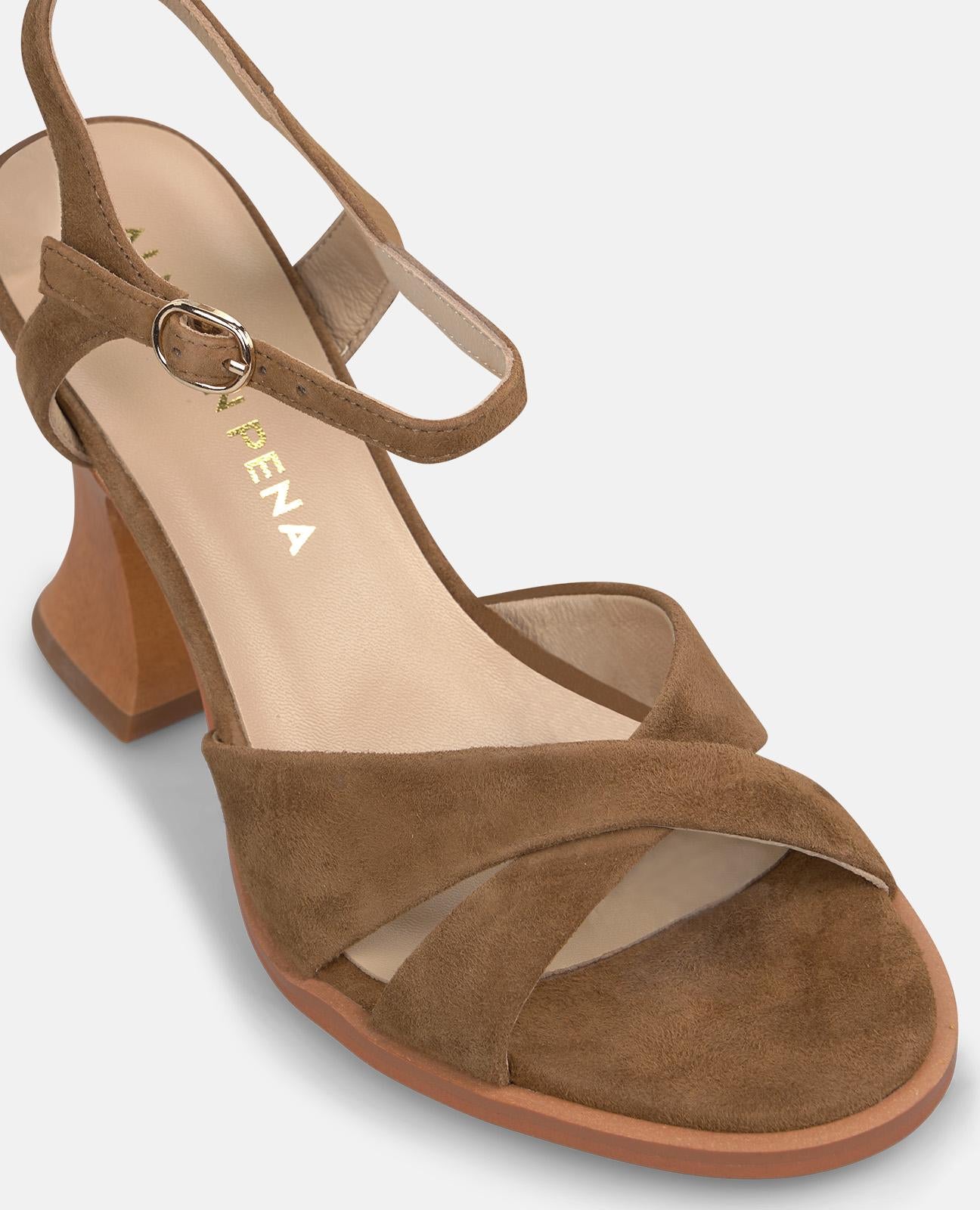 alma-en-pena-wooden-heel-sandale-karamell-10-cm-holzabsatz image 4