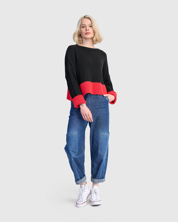 alembika-denim-papaya-relaxed-hose-blau image 8