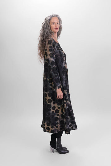 alembika-echo-maxi-kleid-coffee-jacquard image 3