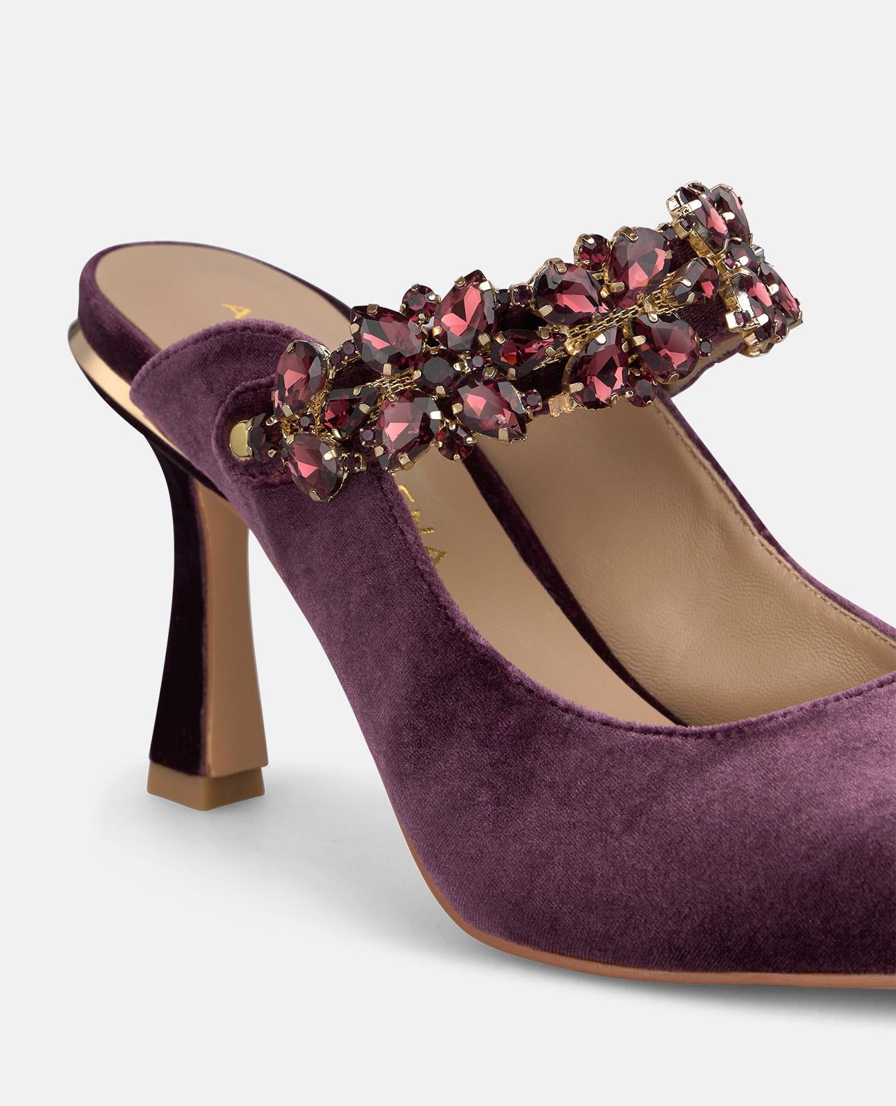 alma-en-pena-samt-slingback-lavendel-mit-glitzerriemen-8-cm image 4