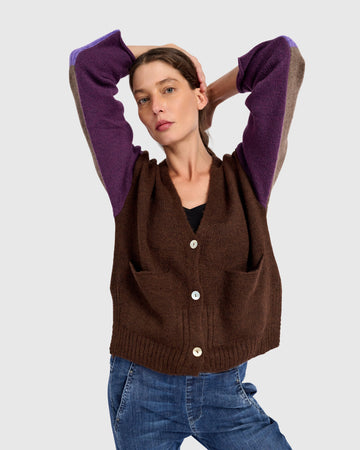 alembika-finch-cardigan-damen-strickjacke-brown-purple image 4