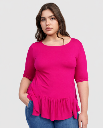 alembika-addison-flouncy-tee-fuchsia image 2