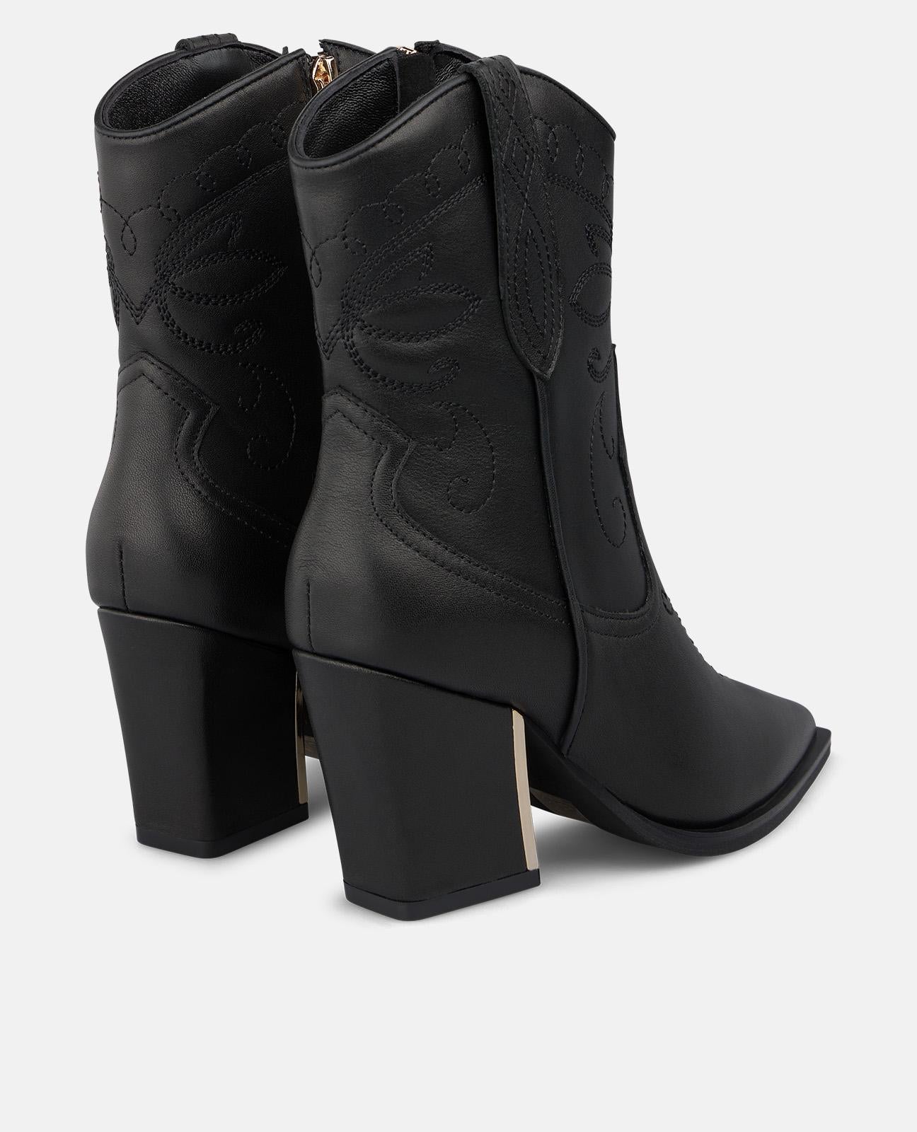 alma-en-pena-napa-cowboy-stiefelette-schwarz-8-cm image 3