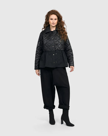 alembika-urban-sarafine-babydoll-jacke-schwarz-damen-steppjacke image 3