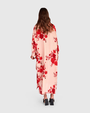 alembika-kiku-oversized-dress-ed301p-apricot-floral-maxikleid image 5