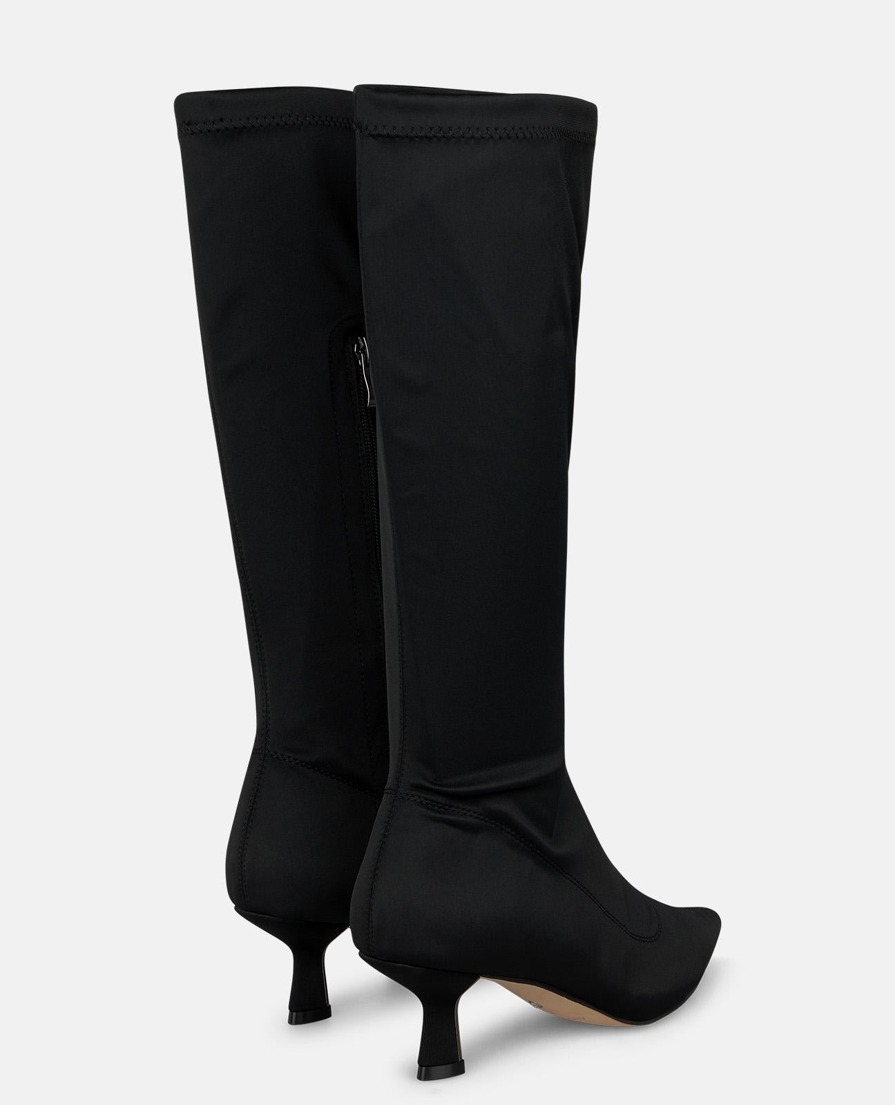 alma-en-pena-lycra-stiefel-mit-rei-verschluss-schwarz-trichterabsatz-5-5-cm image 3