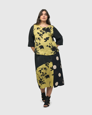 alembika-tipsy-top-damen-bluse-mix-floral-dots image 4