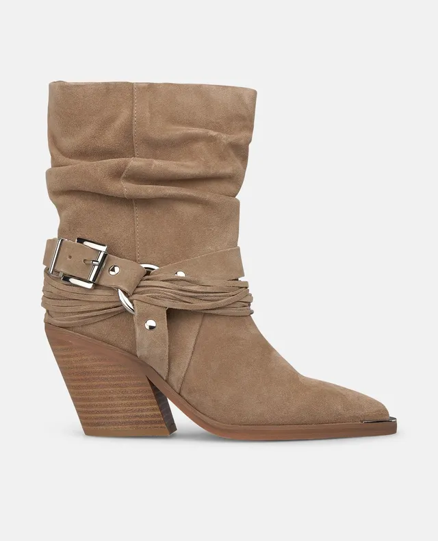 alma-en-pena-suede-ankle-boots-velours-stiefelette-cowboy-8-cm image 1