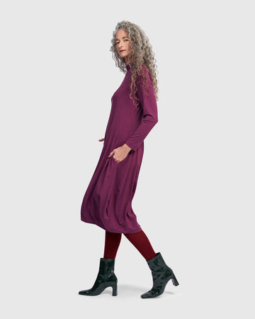 alembika-essential-rollkragen-kleid-sangria image 4