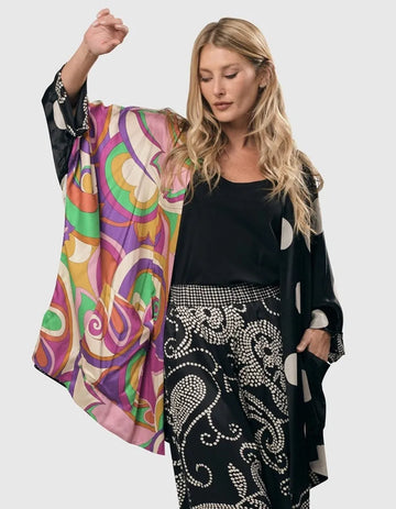 alembika-festival-dot-kimono-jacke-multi-offener-print-mantel image 2
