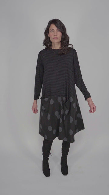 alembika-fallon-shift-kleid-circles-stripes image 4