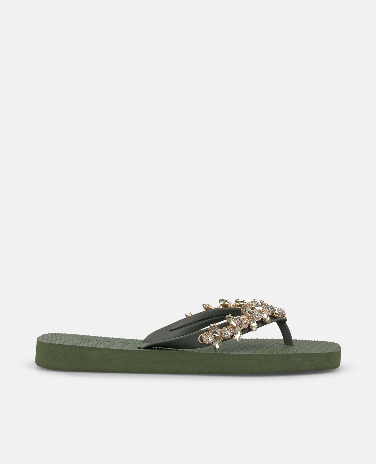 alma-en-pena-t-style-beach-sandalen-khaki-flach image 2