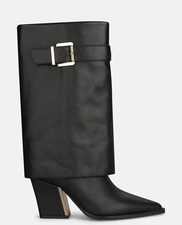 alma-en-pena-nappa-stiefelette-schwarz-spitzer-heel-boot-8-cm-mit-schnalle image 1