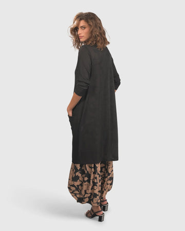 alembika-mini-rib-long-cardigan-black-damen-strickjacke image 8