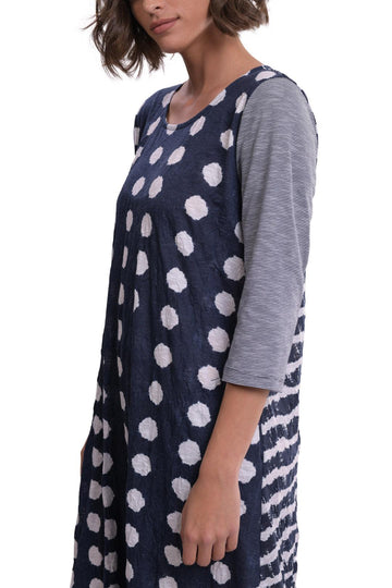 alembika-duet-crinkle-maxikleid-navy image 2