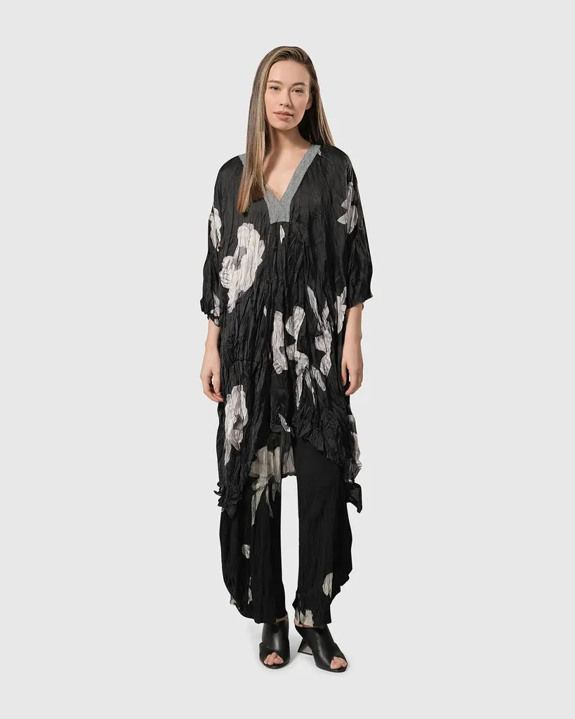 alembika-paige-crinkle-kaftan-tunika-kleid-rosen-baumwolle image 1
