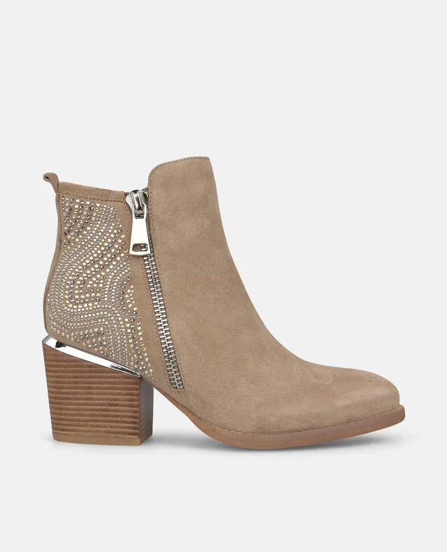 alma-en-pena-stiefeletten-aus-veloursleder-mit-strass-blockabsatz-7-5-cm-vis-n image 1