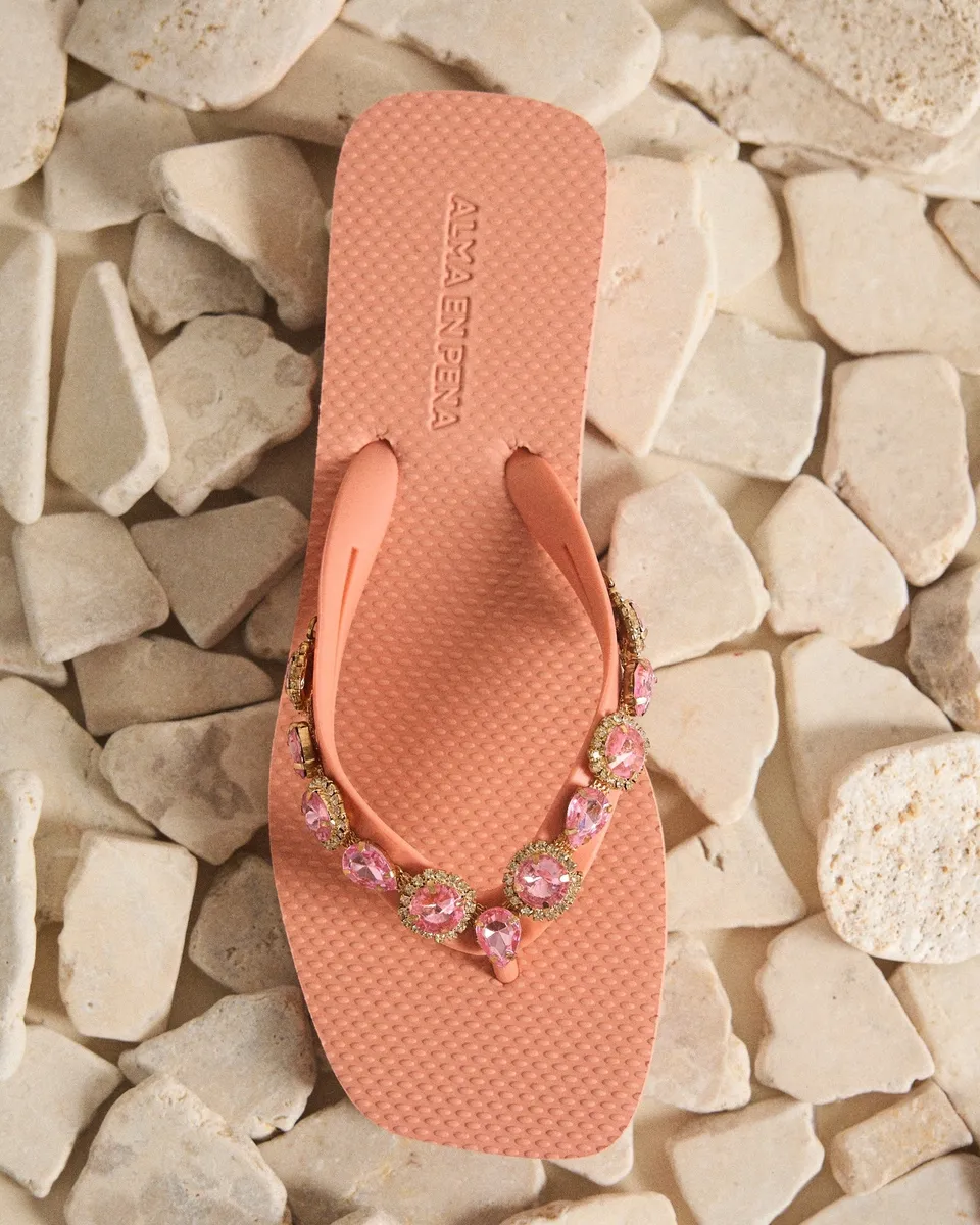 alma-en-pena-t-strap-bathing-sandals-damen-zehentrenner-lachs image 1
