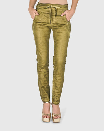 alembika-iconic-stretch-jeans-green-snake image 3