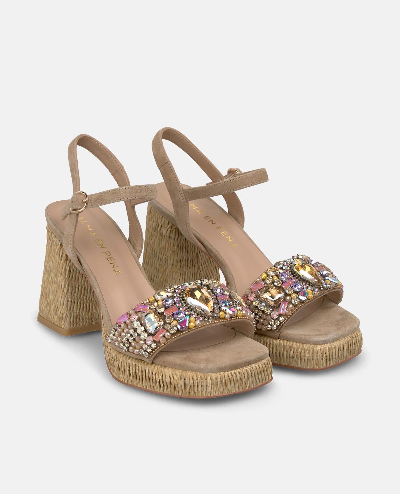 alma-en-pena-alfa-63065-strass-blockabsatz-sandale-10-cm-arena image 2