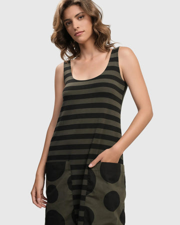 alembika-urban-maxi-tank-dress-khaki image 3
