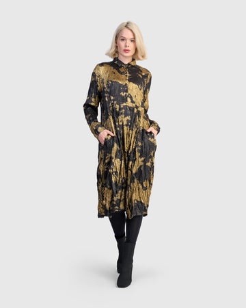 alembika-chroma-babydoll-shirtdress-gold image 4
