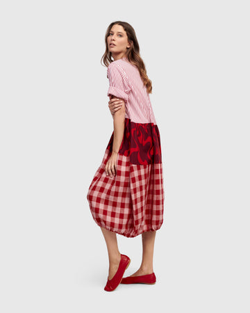 alembika-greta-relaxed-kleid-mix-damen-sommer-cocon-kleid image 2