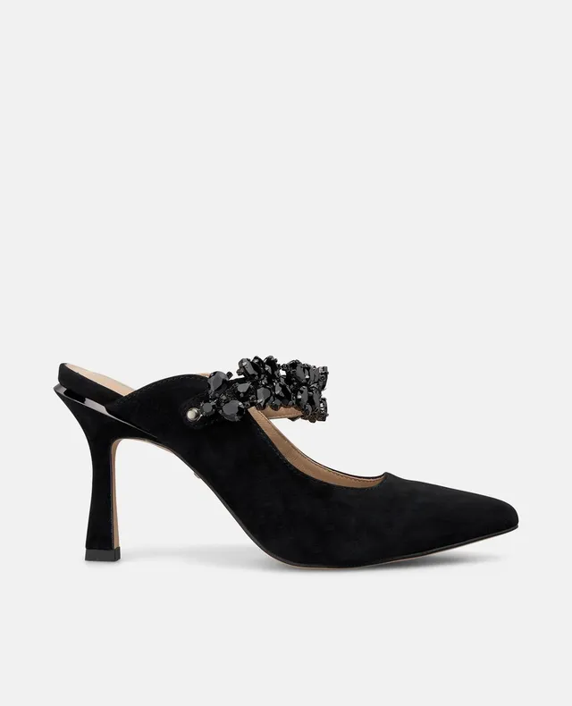alma-en-pena-suede-sling-heels-wildleder-pumps-schwarz-8-cm image 1