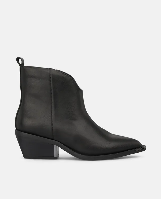 alma-en-pena-stiefelette-aus-nappaleder-spitz-rei-verschluss-5-cm-blockabsatz-sc image 1