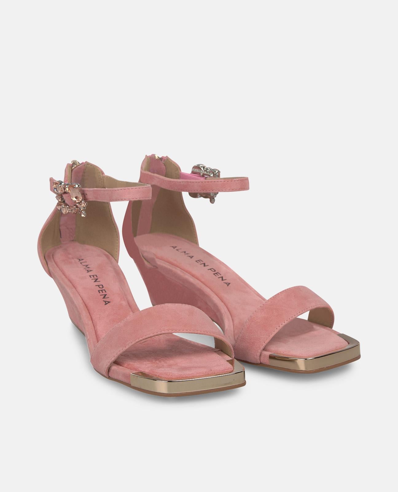 alma-en-pena-riemen-sandalen-lachs-blockabsatz-6-cm-eckzehe image 2