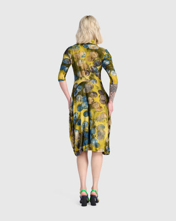 alembika-meadowlark-draped-pockets-kleid-gold-ocean-dots image 6
