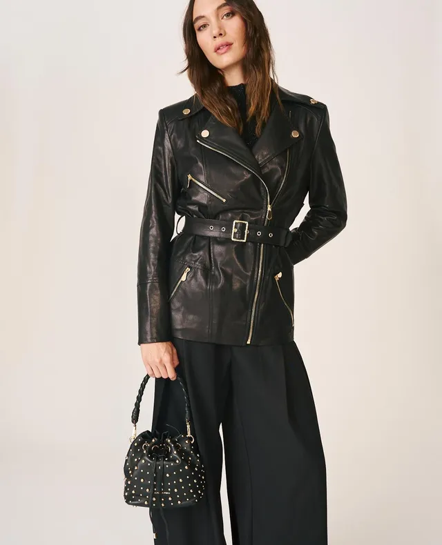 alma-en-pena-napa-leather-candy-bag-damen-beuteltasche-schwarz image 1
