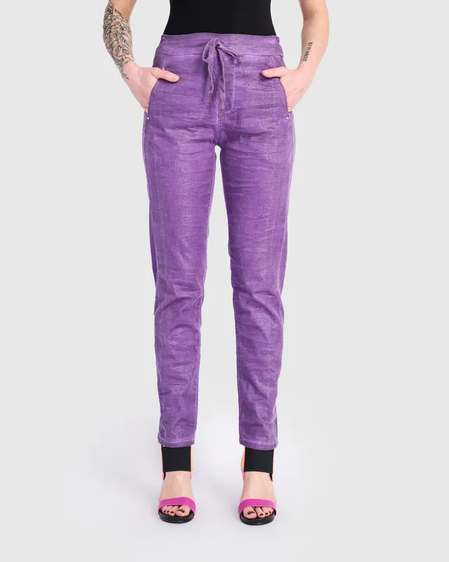 alembika-shimmer-iconic-stretch-jeans-slim-straight-hose-amethyst image 1