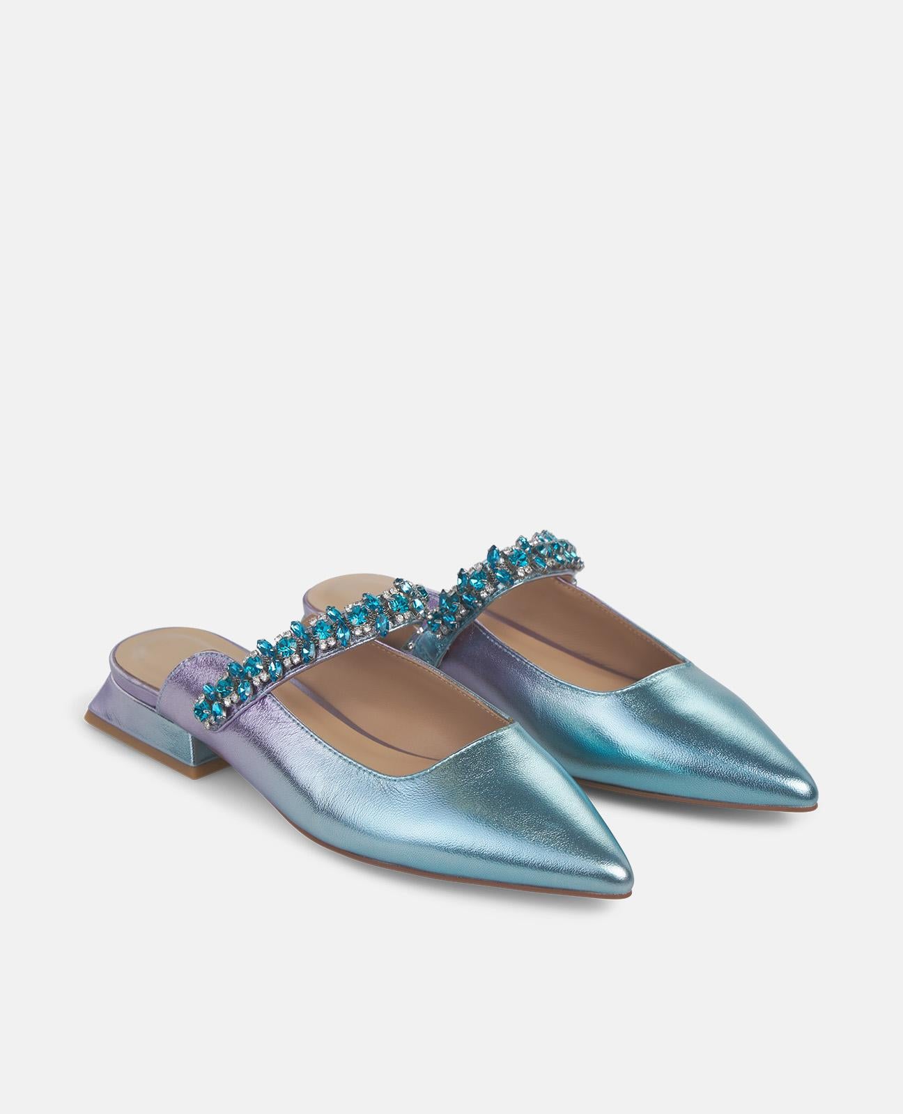 alma-en-pena-ballerinas-leder-blau-strassriemen-2-cm image 5