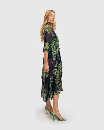 alembika-ava-chiffon-maxikleid-royal-green image 3