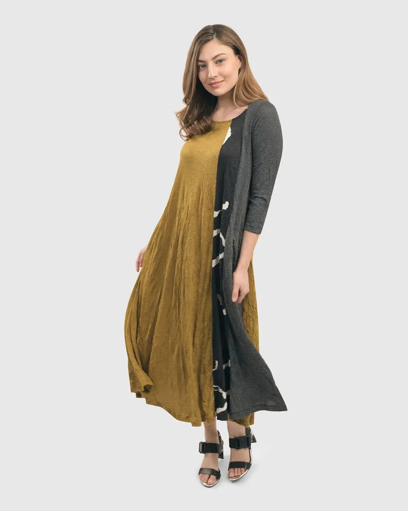 alembika-jill-crinkle-swing-kleid-gelb image 1