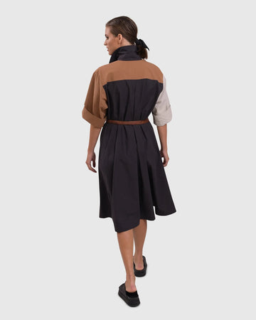 alembika-urban-trapeze-midi-dress-multi image 2