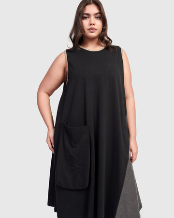 alembika-urban-sedona-swing-dress-mix-midikleid image 2