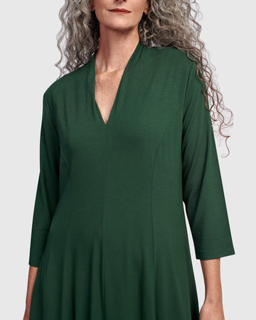 alembika-essential-cocoon-dress-jungle-midikleid image 6