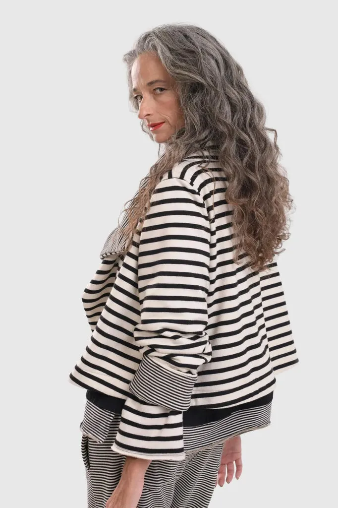 alembika-urban-french-terry-jacke-cropped-sportjacke-mit-streifen image 1