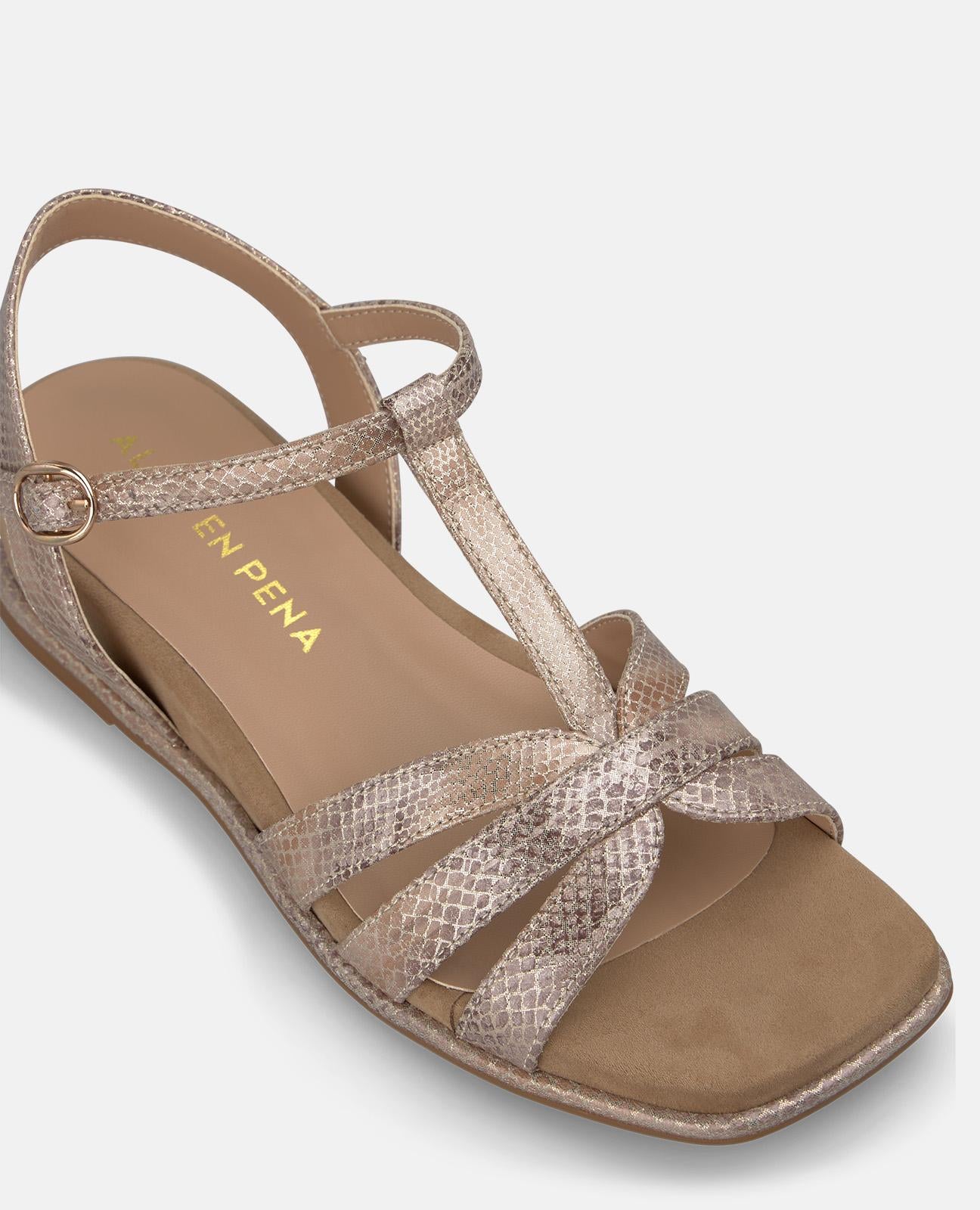alma-en-pena-keilsandalette-mit-strass-camel-t-riemen-4-cm image 4
