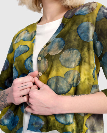 alembika-windchime-cropped-cardigan-gold-ocean-dots image 2