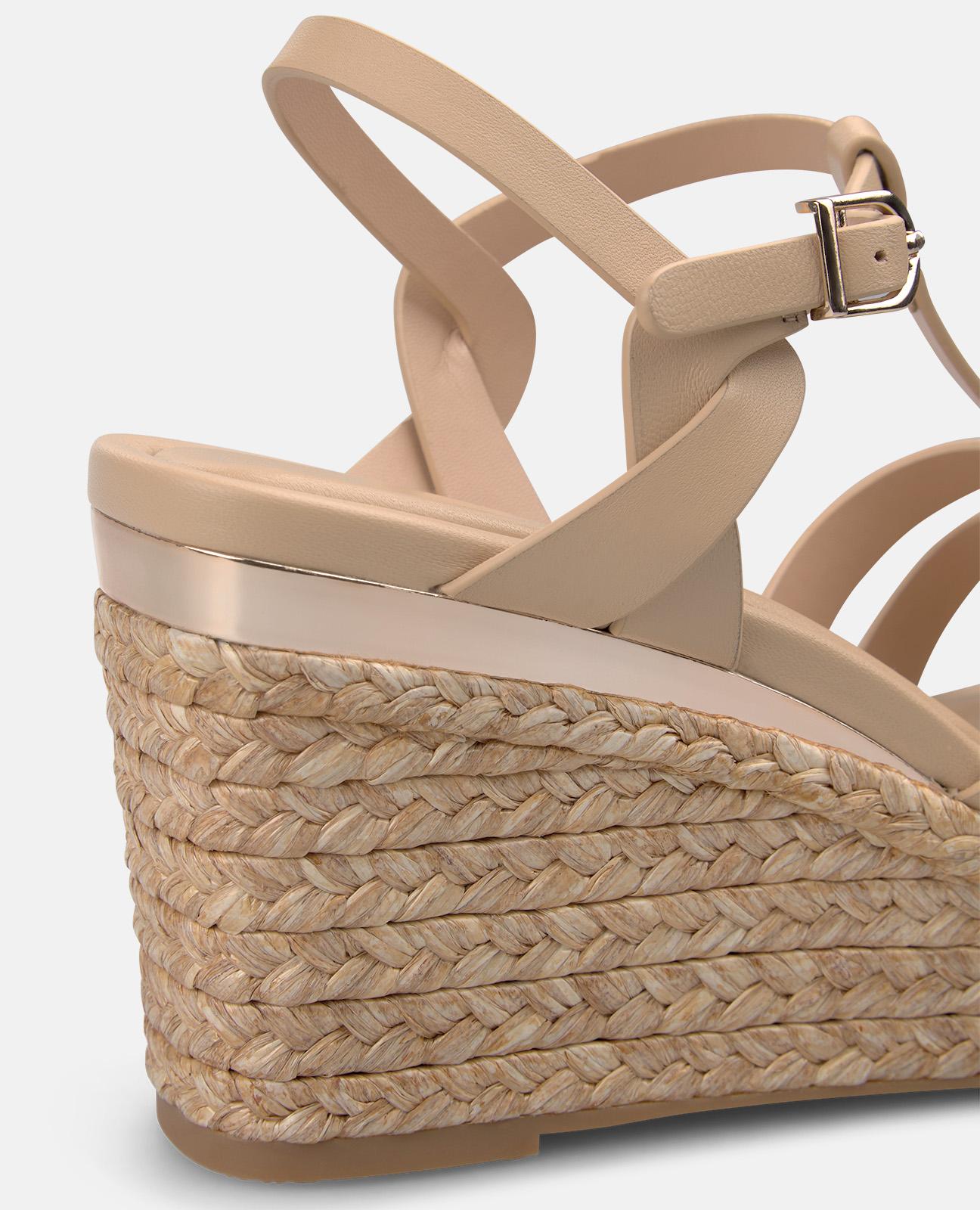 alma-en-pena-multiple-strap-esparto-wedge-keilsandalen-arena image 4