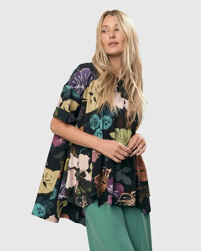 alembika-bali-trapeze-top-leaves-multi image 1