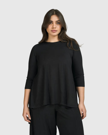 alembika-essential-hi-lo-top-damen-tunika-schwarz image 4