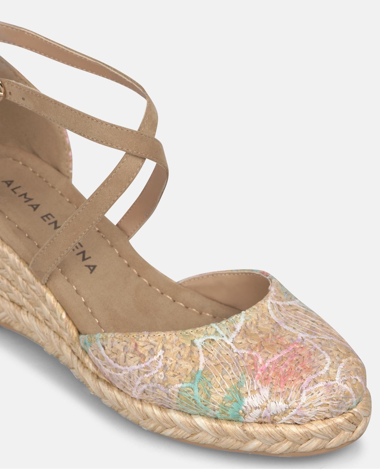 alma-en-pena-espadrille-sandale-t-rkis-stoff-keilabsatz-6-5-cm image 5