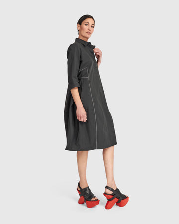 alembika-urban-the-edit-baumwoll-hemdblusenkleid-schwarz image 5